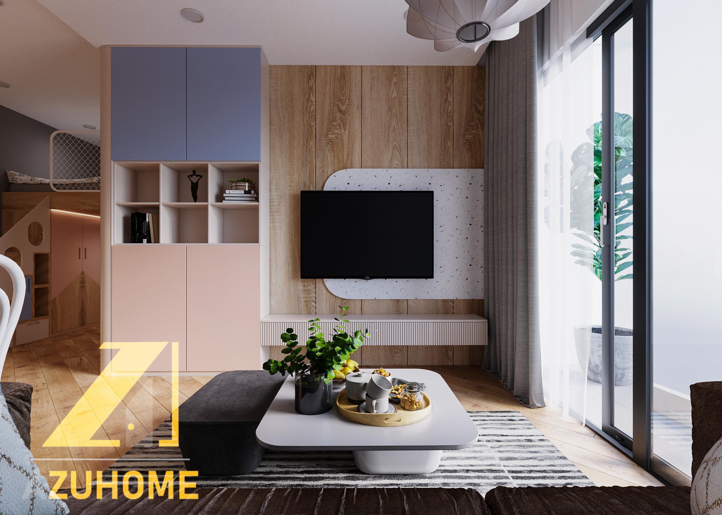 Thiết kế nội thất căn hộ Studio 30m2 đẹp dành cho người độc thân ở Hà Nội